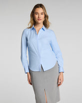 SPANX® Poplin No-Gape Tailored Button-Down | Peak/Classic White