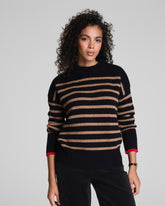 La Ligne Marin Sweater | Black/Camel