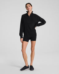 SPANX AirEssentials® Half Zip Tunic | Very Black