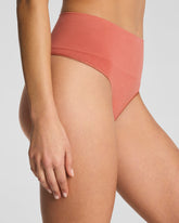 SPANXshape™ ExtraOrdinary Supima® Cotton Thong | Clay