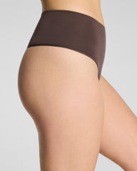 SPANXshape™ ExtraOrdinary Supima® Cotton Thong | Dark Cacao
