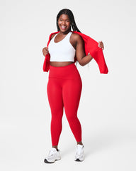 SPANXshape™ Booty Boost® Side Pocket Leggings | SPANX® Red