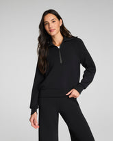 SPANX AirEssentials® Half Zip | Very Black