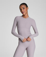 SPANX® OnForm Long Sleeve Top | Coastal Fog