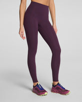 SPANXshape™ BodyLine Full-Length Leggings with Mid-Tummy Compression | Blackberry