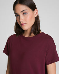SPANX® Outpace Tee | Plum Berry