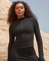 SPANXsmooth™ OnForm Full Zip Jacket | Very Black