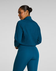 SPANX® BoostUp Glow Weave Full Zip Jacket | Deep Cove