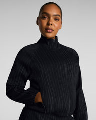 SPANX® BoostUp Glow Weave Full Zip Jacket | Very Black