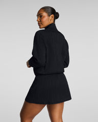 SPANX® BoostUp Glow Weave Full Zip Jacket | Very Black