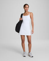 SPANXshape™ Get Moving Rib Tank Dress | Vivid White