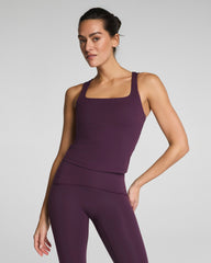 SPANX® BoostUp Square Neck Shelf Tank | Blackberry