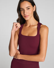 SPANX® BoostUp Square Neck Shelf Tank | Cassis