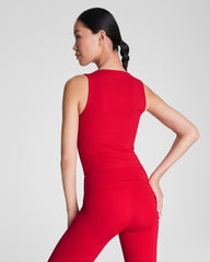 SPANX® BoostUp Square Neck Shelf Tank | SPANX® Red