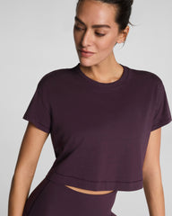 SPANX® BoostUp Cropped Tee | Blackberry