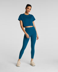 SPANX® BoostUp Cropped Tee | Deep Cove
