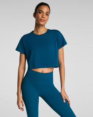 SPANX® BoostUp Cropped Tee | Deep Cove