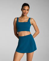 SPANX® BoostUp Cropped Square Neck Shelf Tank | Deep Cove