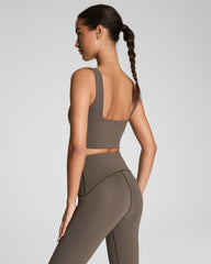 SPANX® BoostUp Cropped Square Neck Shelf Tank | Mineral