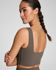 SPANX® BoostUp Cropped Square Neck Shelf Tank | Mineral