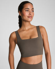 SPANX® BoostUp Cropped Square Neck Shelf Tank | Mineral
