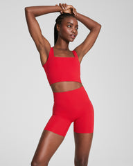 SPANX® BoostUp Cropped Square Neck Shelf Tank | SPANX® Red