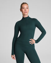 SPANX® Get Moving Brushed Contour Half Zip