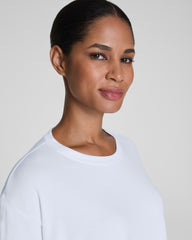 SPANX® Outpace Cropped Long Sleeve Top | Vivid White