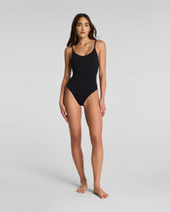 SPANXsmooth™ Swim Scoop Neck One Piece | Very Black