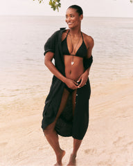 SPANXsmooth™ Swim String Bikini Top | Very Black