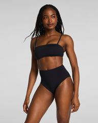 SPANXsmooth™ Swim Bandeau Bikini Top | Very Black