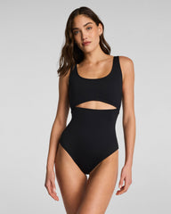 SPANXshape™ Swim Cutout One Piece | Very Black