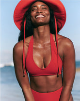SPANXshape™ Swim Halter Bikini Top | SPANX® Red