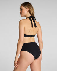 SPANXshape™ Swim Halter Bikini Top | Very Black