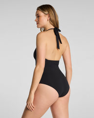 SPANXsculpt™ Swim Halter One Piece | Very Black