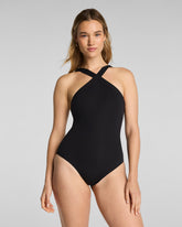 SPANXsculpt™ Swim High-Neck One Piece | Very Black