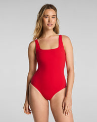 SPANXsculpt™ Swim Square Neck One Piece | SPANX® Red