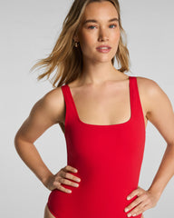 SPANXsculpt™ Swim Square Neck One Piece | SPANX® Red