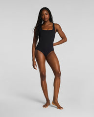 SPANXsculpt™ Swim Square Neck One Piece | Very Black