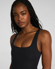 SPANXsculpt™ Swim Square Neck One Piece | Very Black