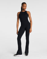 SPANXshape™ BodyLine Micro Flare Pant with Full-Tummy Compression | Very Black