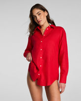 SPANX® Beach Button Down | SPANX® Red