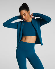 SPANX® CurveTheory Contour Full Zip Jacket | Deep Cove