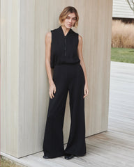 SPANX AirEssentials® Shawl Collar Half Zip Jumpsuit