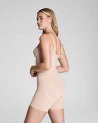 SPANXsculpt™ OnCore Open-Bust Mid-Thigh Bodysuit | Soft Nude