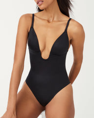 SPANXshape™ Suit Your Fancy Plunge Low-Back Thong Bodysuit