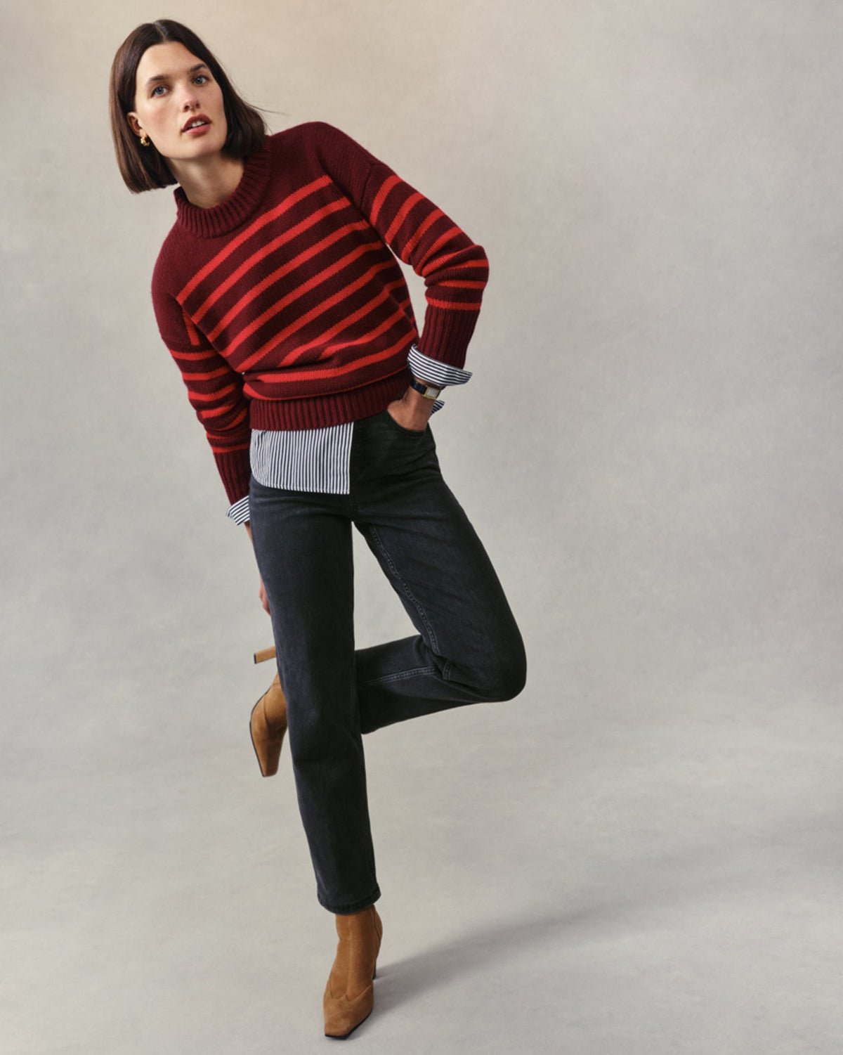 SPANXshape™ Authentic 360 90s Straight Leg Jeans | Carbon