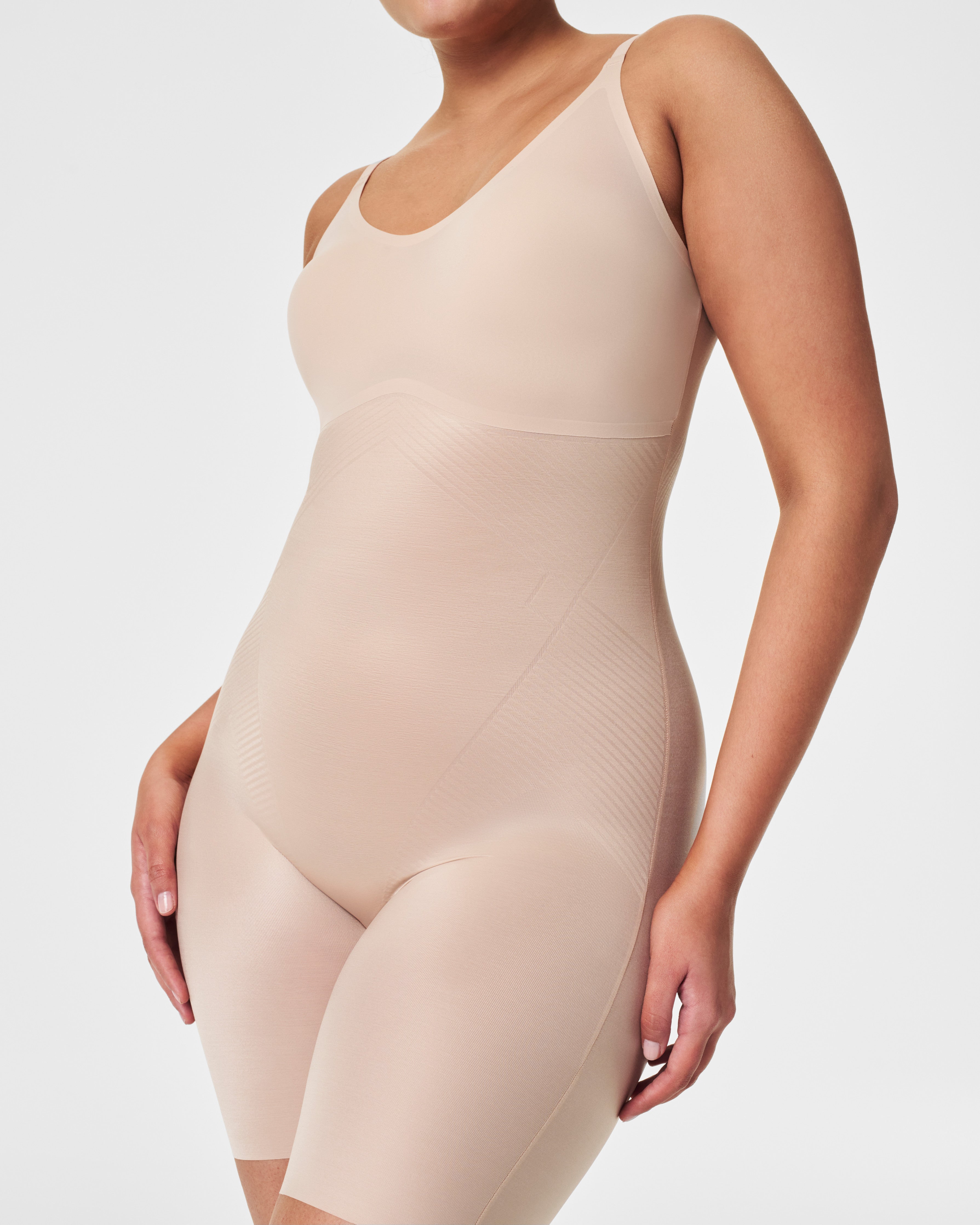 SPANXshape™ Invisible Mid-Thigh Bodysuit | Champagne Beige