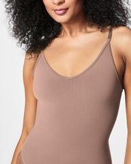 SPANXsculpt™ Seamless Power Thong Bodysuit | Cafe Au Lait