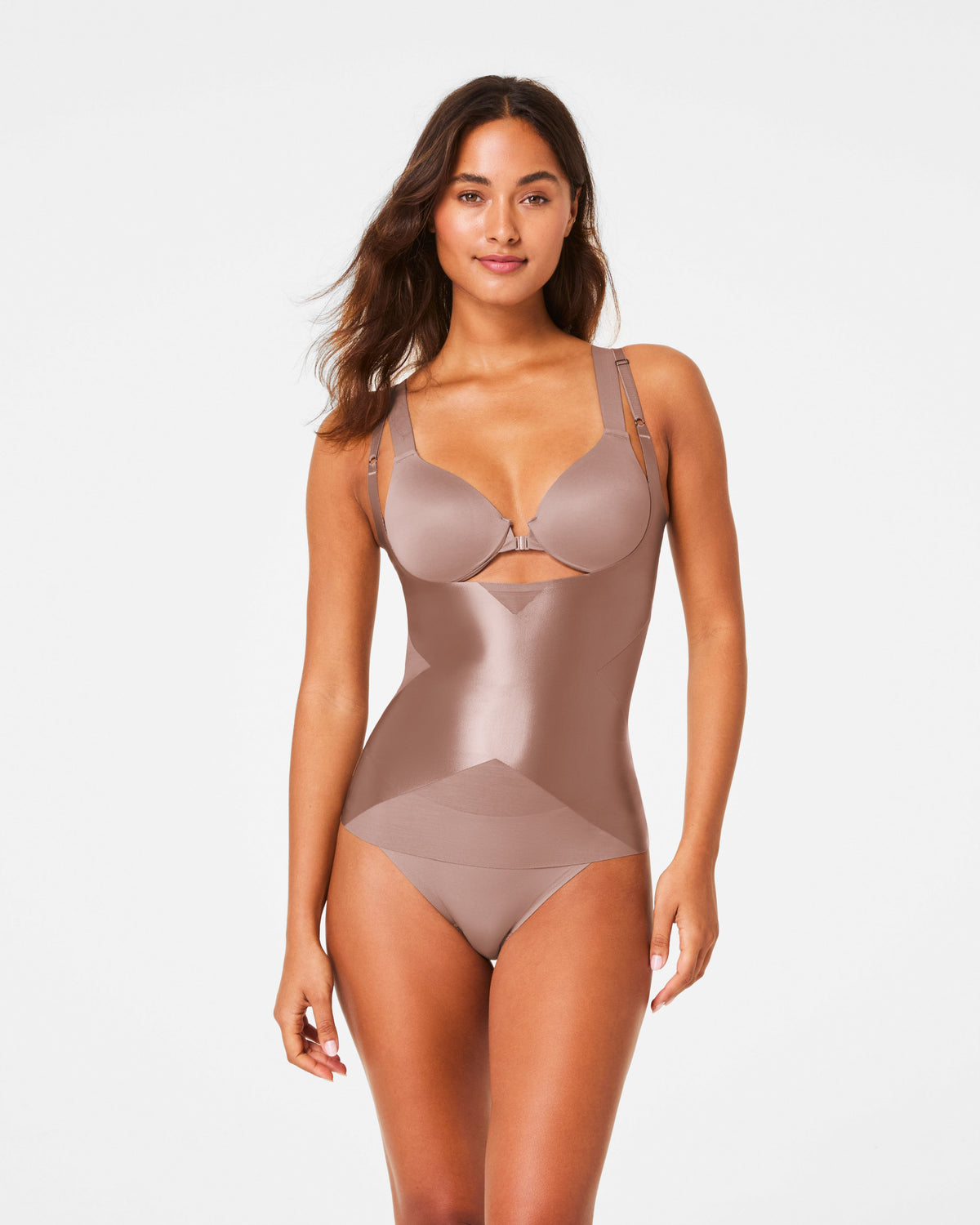 SPANXshape™ Satin-X™ Open-Bust Cami | Cafe Au Lait